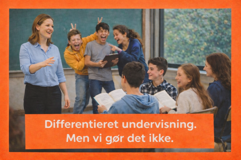 Vi taler om differentieret undervisning. Men vi gør det ikke.