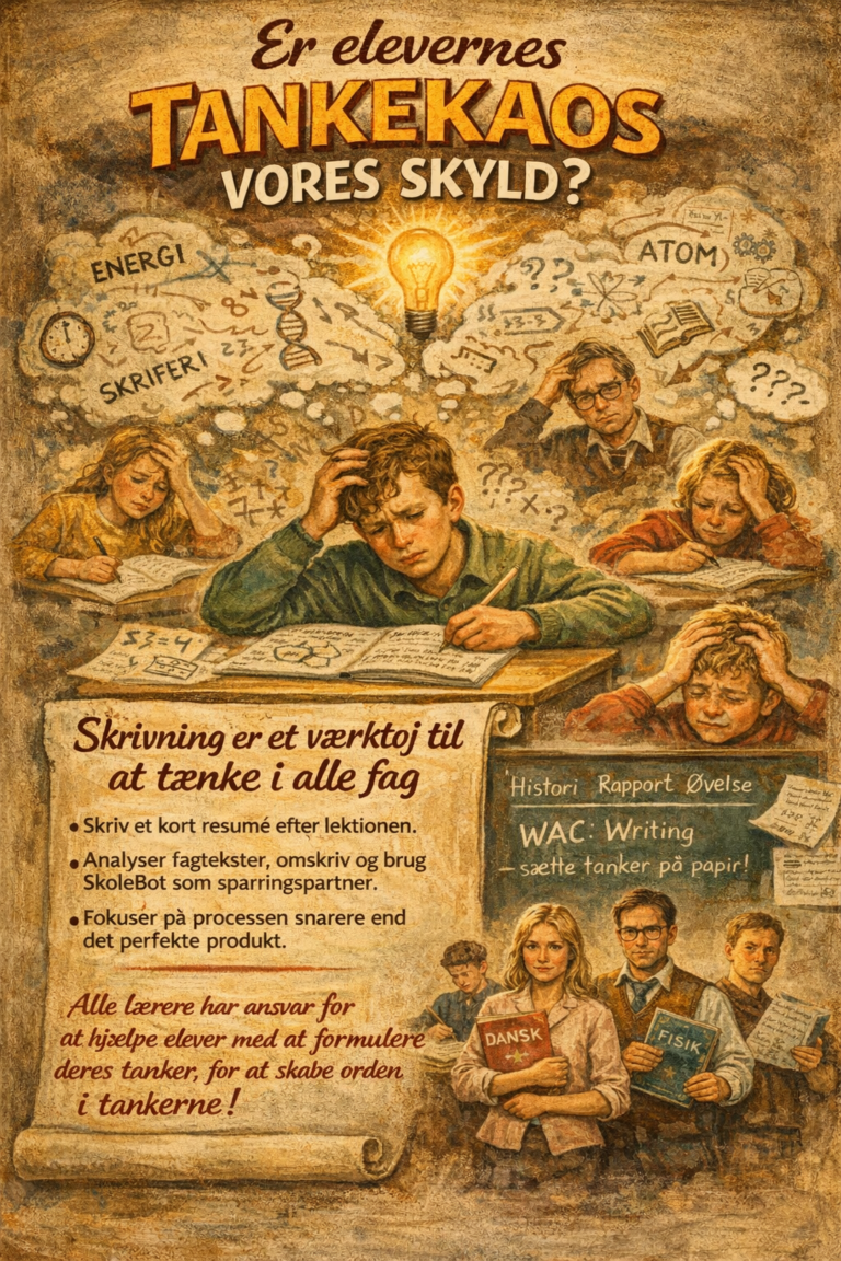 Er elevernes tankekaos vores skyld?